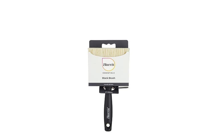 Harris Essentials 4 inch block brush, side view