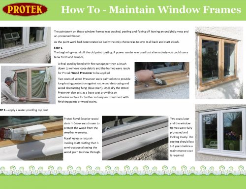 HOW TO MAINTAIN WINDOW FRAMES
