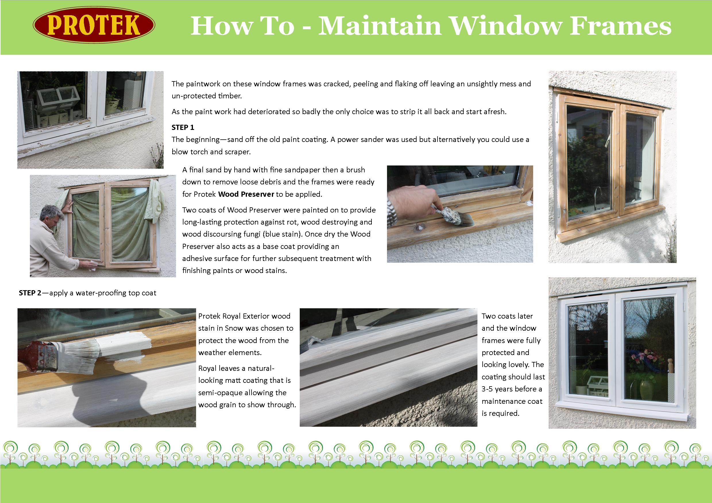 How To Maintain Window Frames